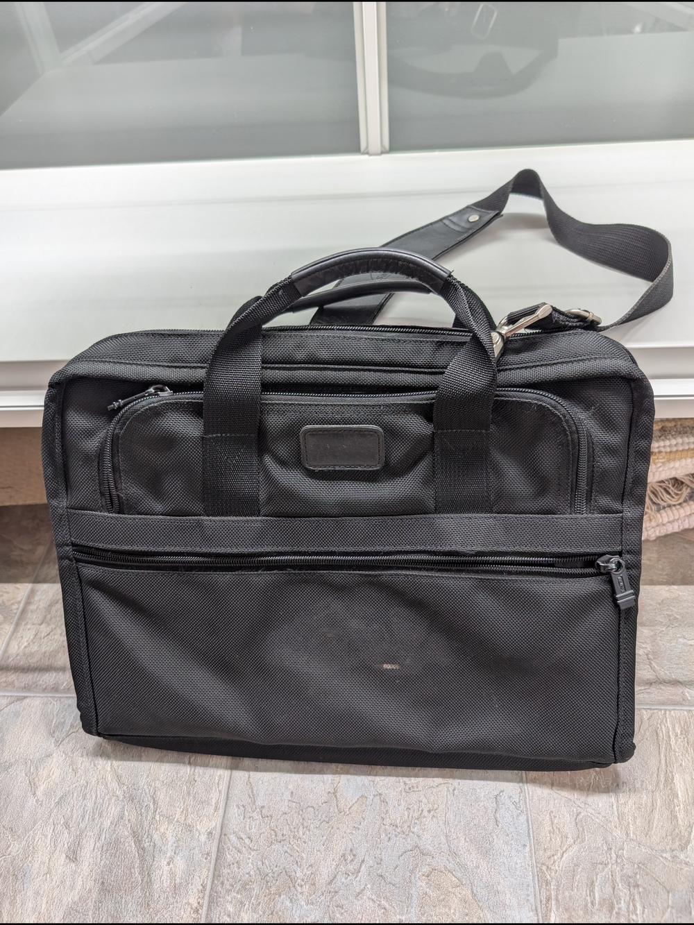 Tumi Black Briefcase Laptop Bag
